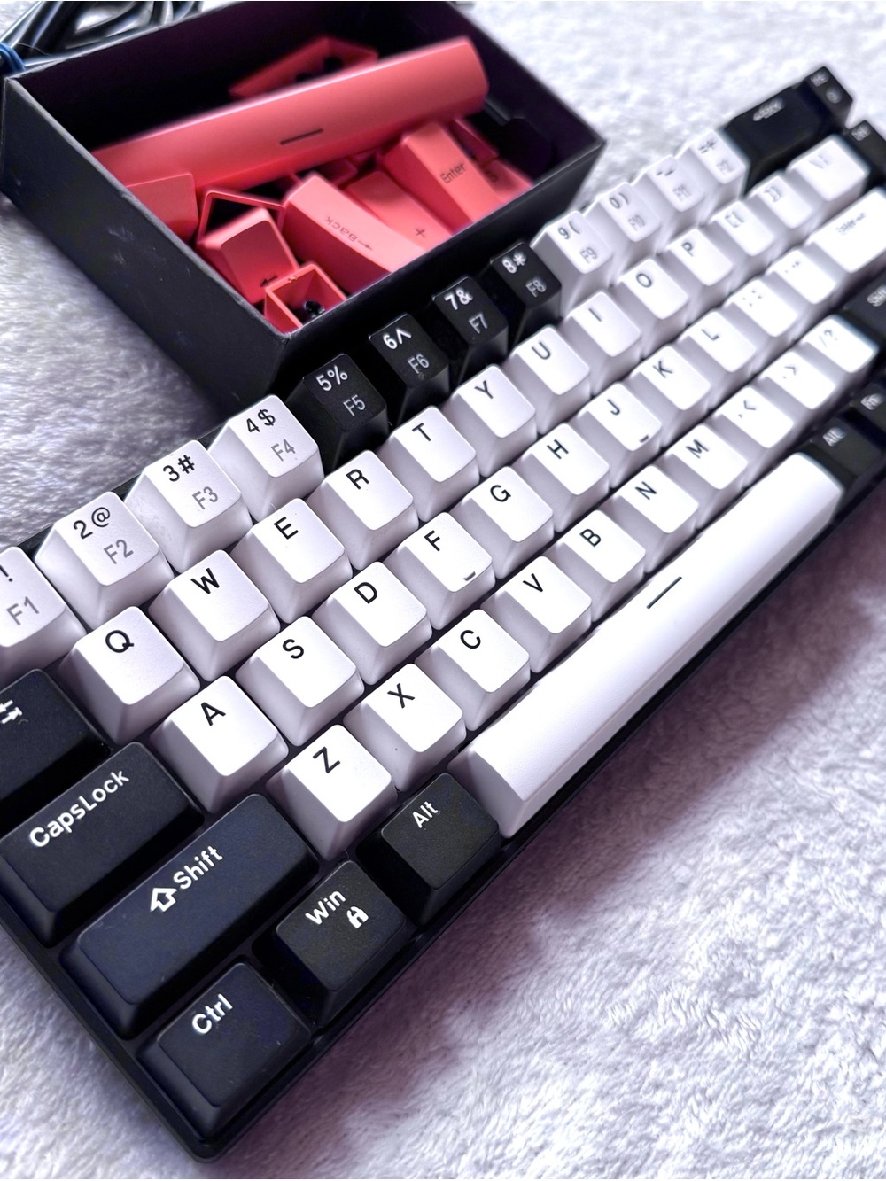 MageGee Portable 60% Mechanical Keyboard, MK-BOX LED Backlit Wired Keyboard